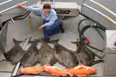 A woman's day out Rock fish and Halibut