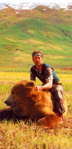 A cinnamon grizzly bear makes a fine trophy