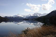 View of "Queen's Chair" across Eyak Lake
