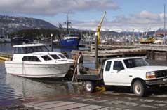 One of two launch ramps