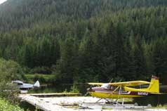 Alpine Properties behind float planes