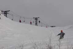 Mt. Eyak Chair Ski Lift in Action