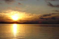 Sunset over Orca Inlet