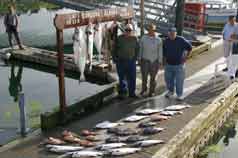 Group of Happy Fishermen