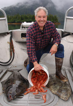 Shrimp and Halibut make a complete meal